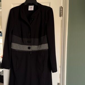 CAbi Black and Gray Blazer 2 in 1